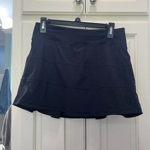 Lululemon Black Pace Rival MR Skirt * Long Size 6